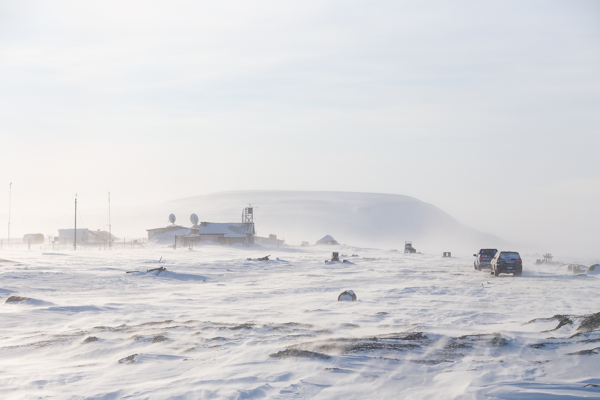 На полярной станции работают в среднем по четыре месяца