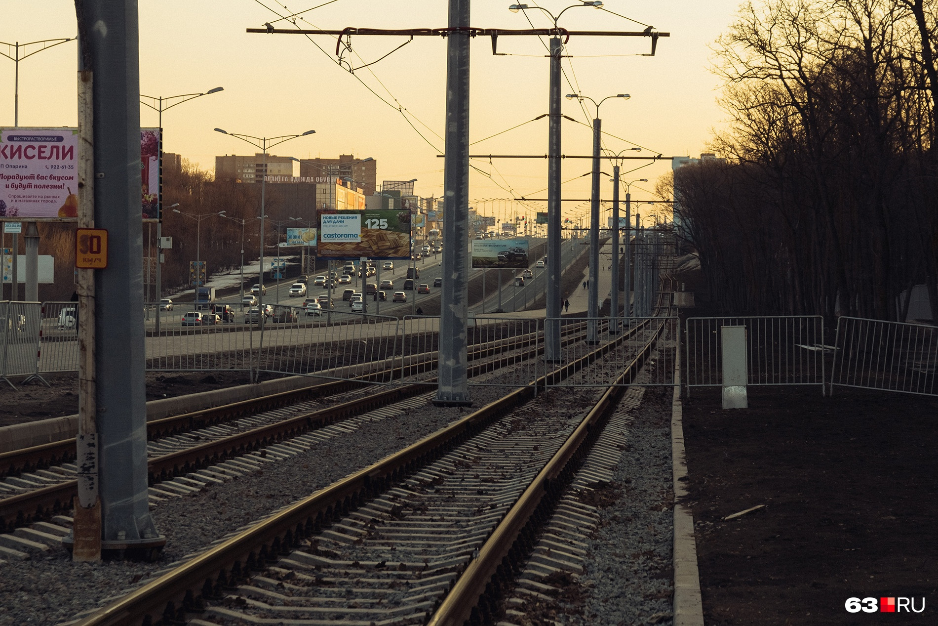 Обустройство трамвайной ветки сильно преобразило Московское шоссе