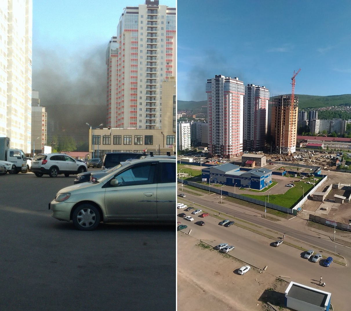 Улица наполнилась черным дымом Улица наполнилась черным дымом