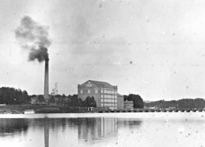Историческая фотография Симановской мельницы до строительства элеватора
