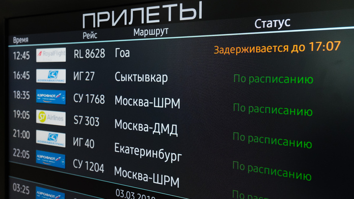 В пермском аэропорту вынужденно приземлился еще один самолет