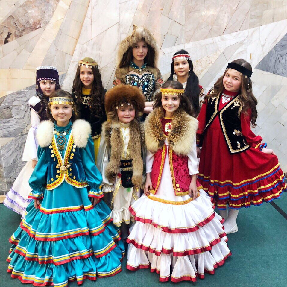 Детский башкирский национальный костюм