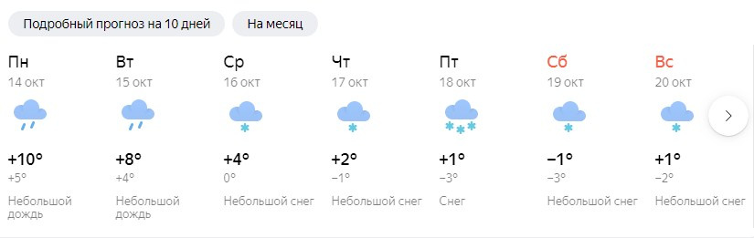 «Яндекс» предупреждает про небольшой снег в среду «Яндекс» предупреждает про небольшой снег в среду