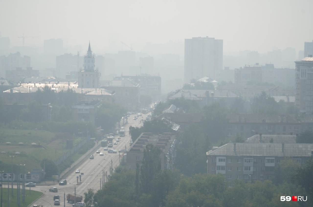 Дым добрался даже до Перми