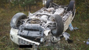 Серьёзное ДТП с «перевёртышем»: в Самарской области столкнулись Mitsubishi Pajero и Nissan Note