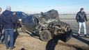 «Изуродовал весь капот»: в Самарской области иномарку отбросило на отбойник