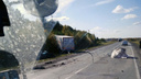 Легковой автомобиль столкнулся с фурой на трассе между Новосибирском и Ленинск-Кузнецким