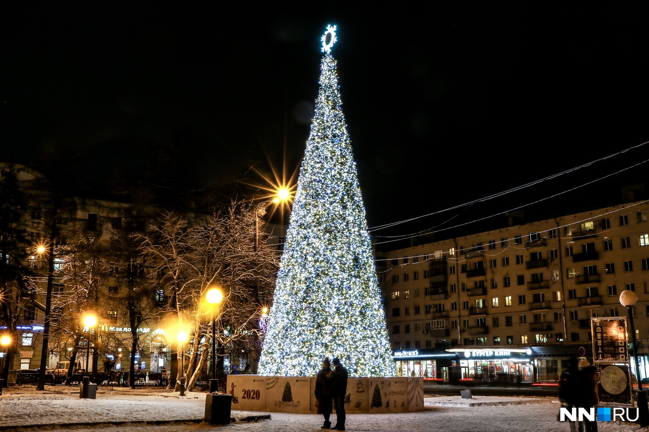 Блистательная ёлка на площади Горького