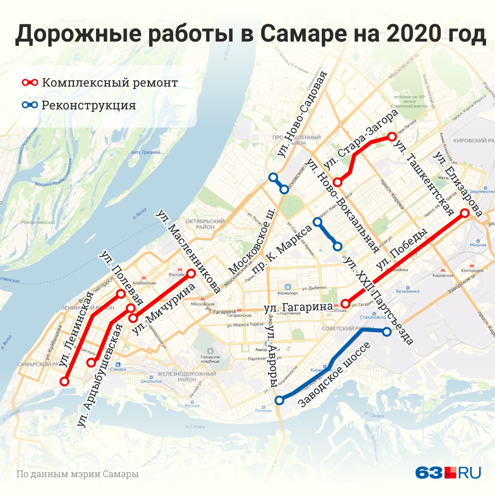 Карта ремонта дорог 2022