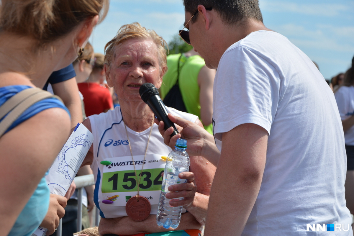 Самая старшая участница марафона — 84-летняя Клара Богатова