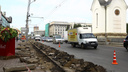 Красный в ямах: дорожники начали капитальный ремонт главной улицы Новосибирска