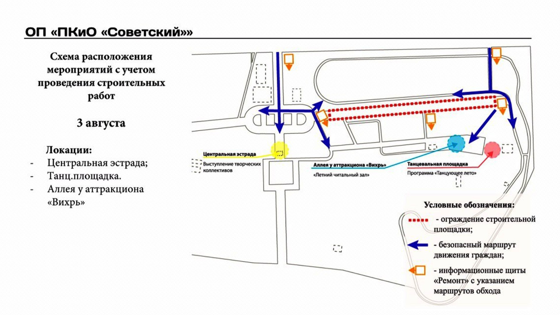 Схемы движения транспортных средств на строительной площадке