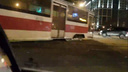 Прощайте, колеса: в центре Самары трамвай сошел с рельсов