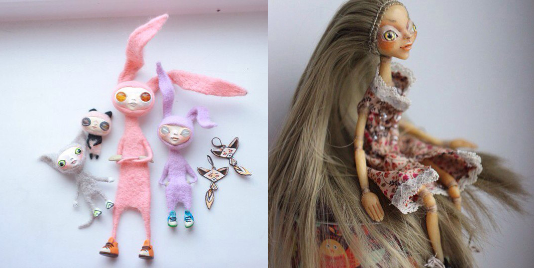 Звериная Банда (2016 год) и портретная кукла для Александры (2015 год)