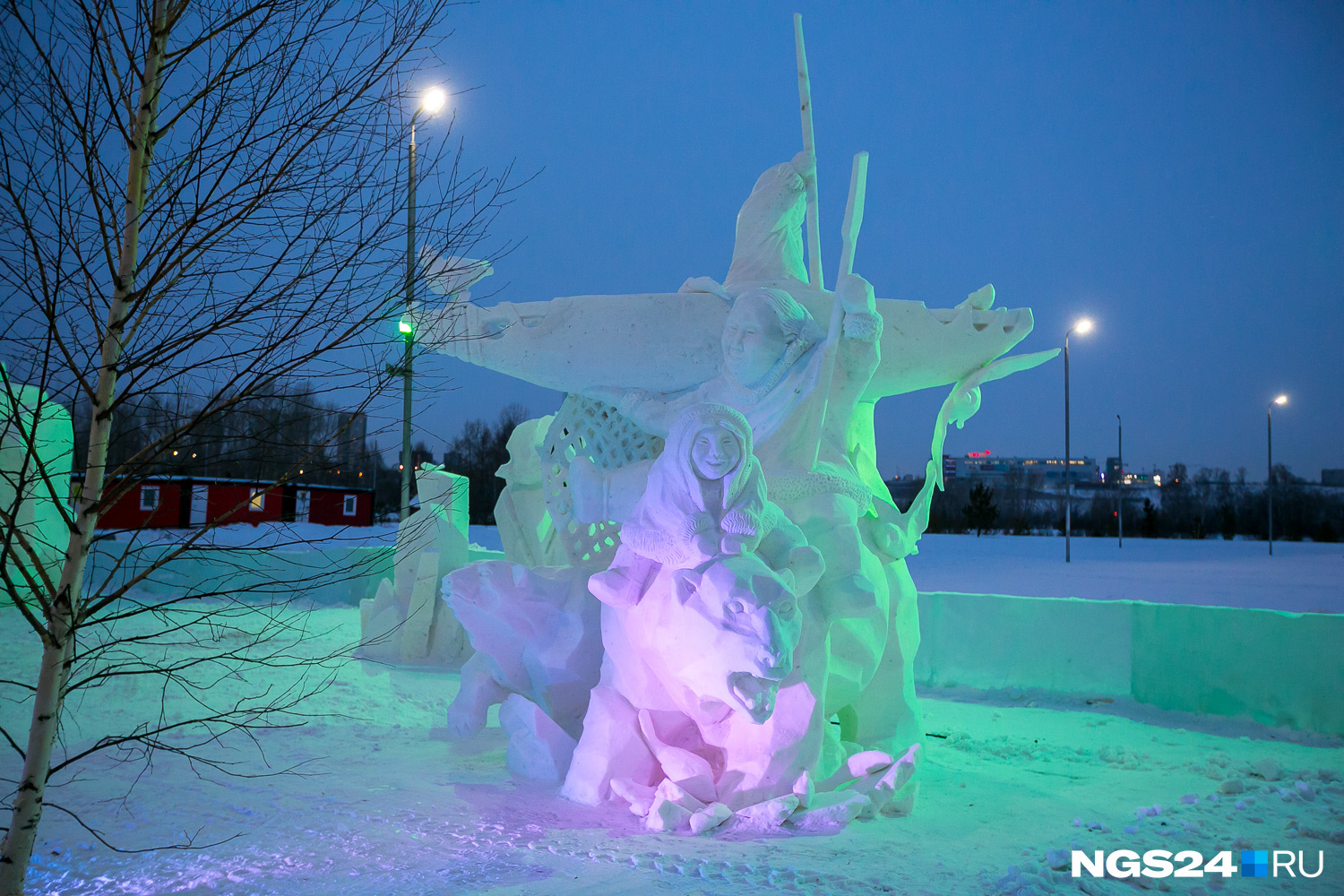 Скульптура заняла первое место в номинации «Снег»