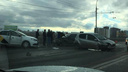 В полиции сообщили о пострадавших в массовой аварии на Димитровском мосту