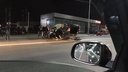 Пьяный водитель снес несколько машин у автосалона Audi в Афонине