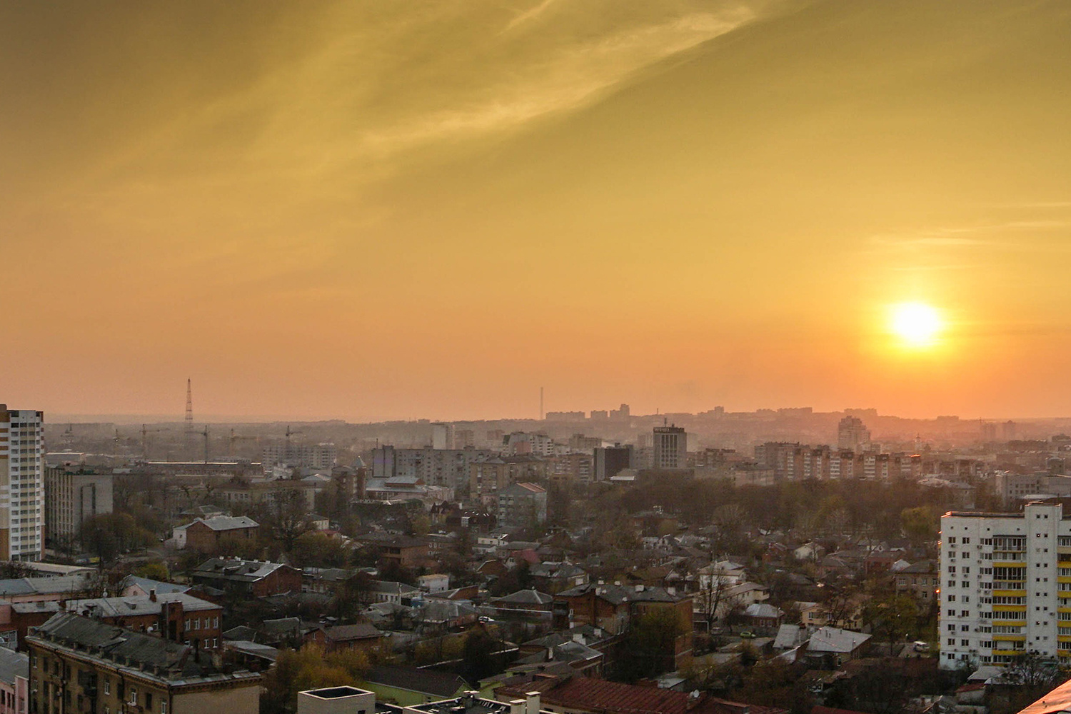 Закат над Харьковом