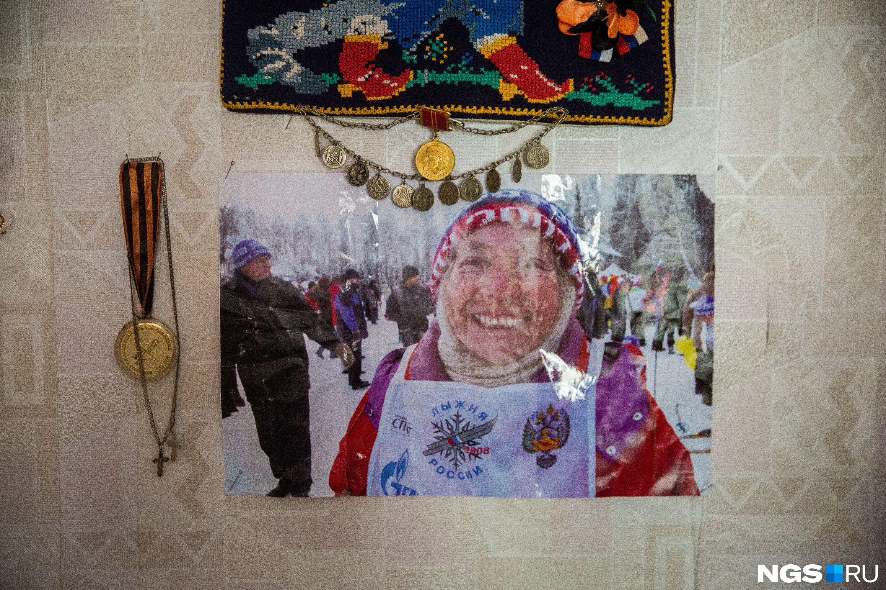Сибирячка уже много лет участвует в «Лыжне России»