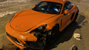 Оранжевый спорткар попал в ДТП на Красном проспекте
