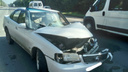 «Ниссан» собрал две аварии на Бердском шоссе