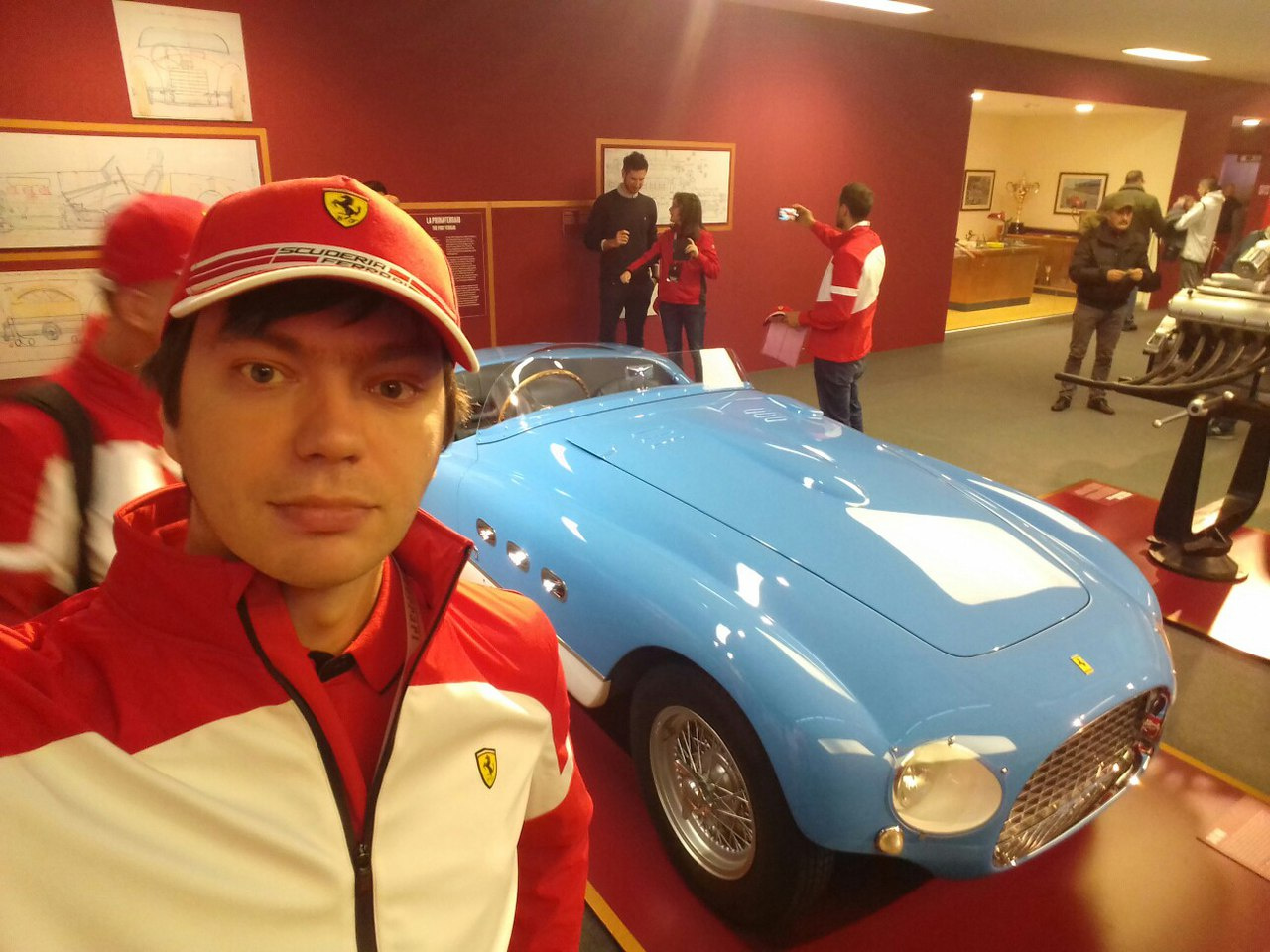 Игорь в музее Ferrari