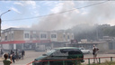 В Ростове на Западном загорелся торговый центр