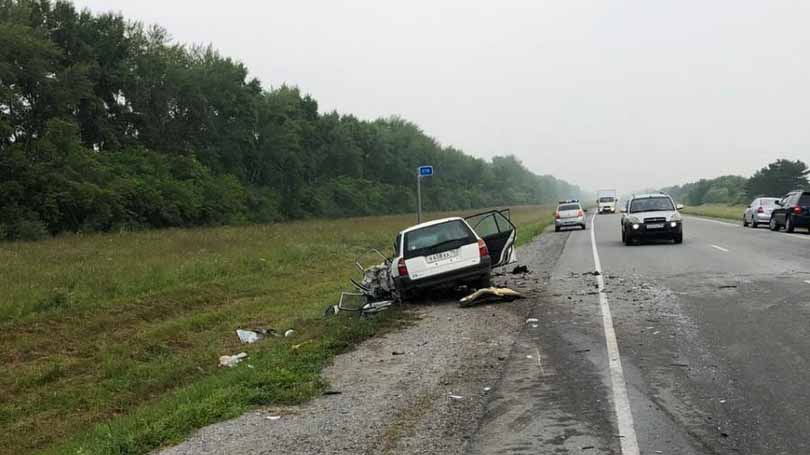 Авария случилась на 60-м километре трассы в Ордынском районе Авария случилась на 60-м километре трассы в Ордынском районе