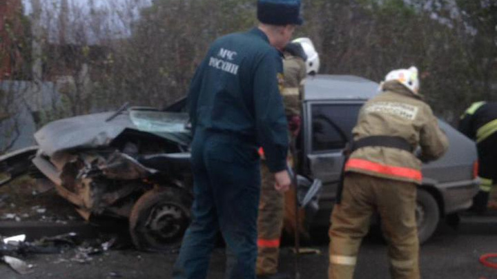 На въезде в Екатеринбург скопилась семибалльная пробка из-за аварии