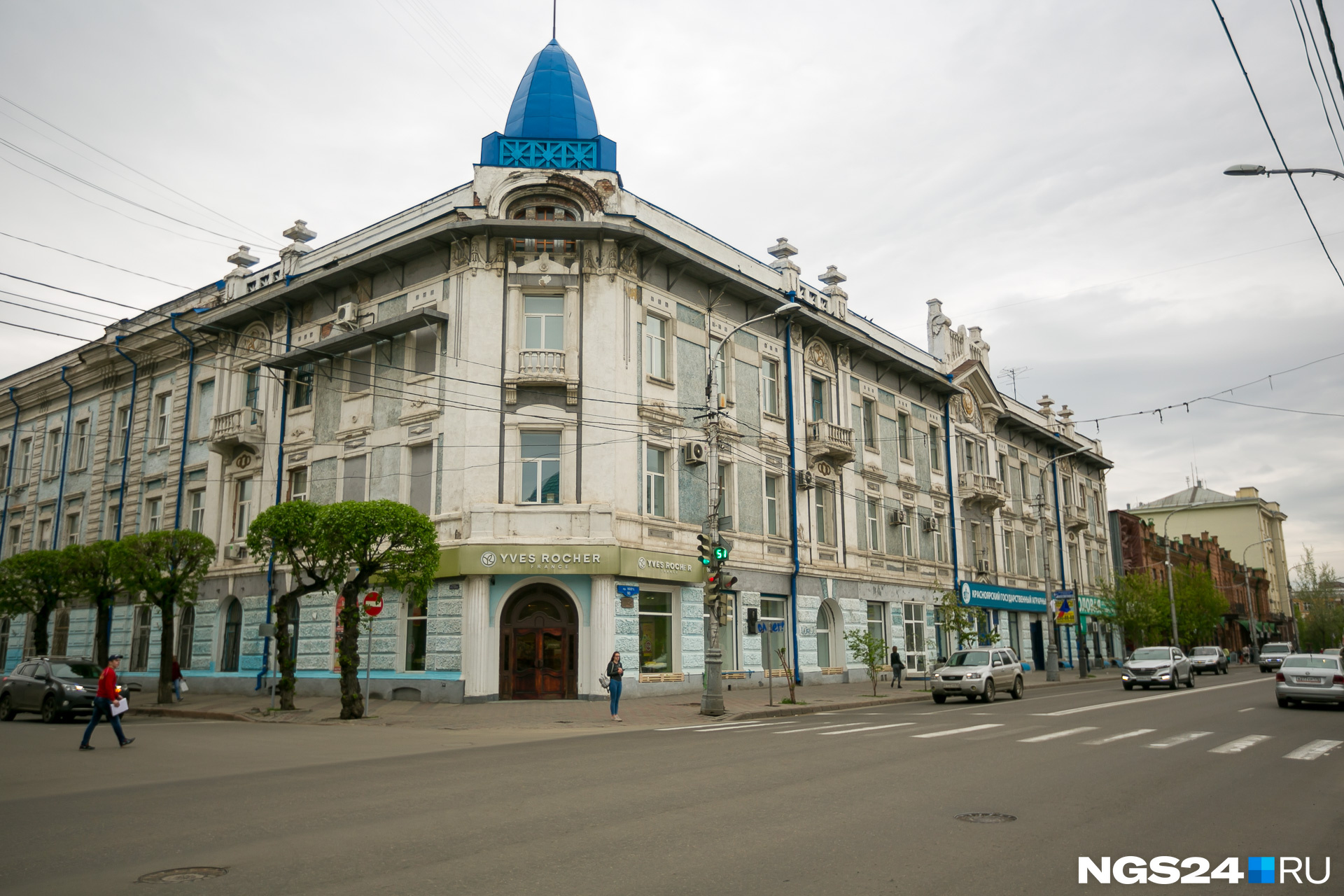 Бывший особняк купца-миллионера Гадалова, где впервые в Красноярске появилось электричество Бывший особняк купца-миллионера Гадалова, где впервые в Красноярске появилось электричество