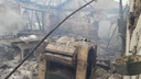 В Ростовской области дотла сгорел деревообрабатывающий завод