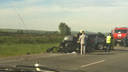 На трассе до Железногорска водитель «Соляриса» вылетел на встречку и погубил себя и пассажира