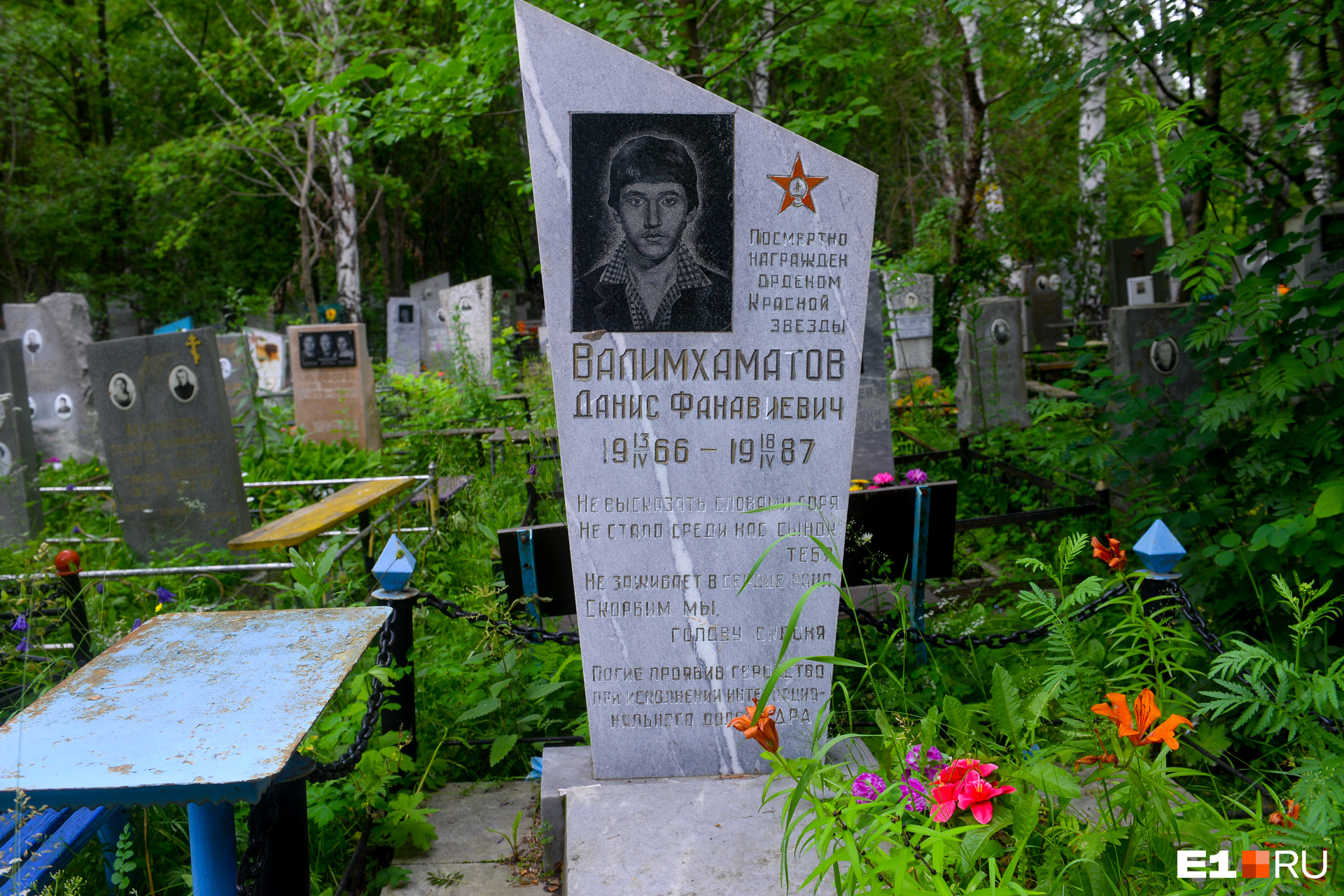 Данис Валимхаматов погиб в Афганистане в 1987 году. Во время боя с моджахедами под командованием Даниса его расчет уничтожил несколько пулеметных точек. Однако были ранены трое человек, в том числе Данис. Он награжден орденом Красной Звезды посмертно. В его честь названа школа № 98 в поселке Садовом, а также одна из улиц