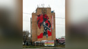 На здании мясокомбината в Тольятти нарисовали экс-вратаря сборной России Игоря Акинфеева