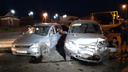 В Самарской области при столкновении «Нивы» и «Калины» пострадали два человека
