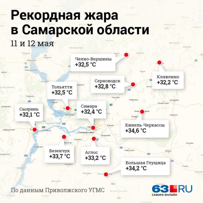 Осадки на карте бугульме