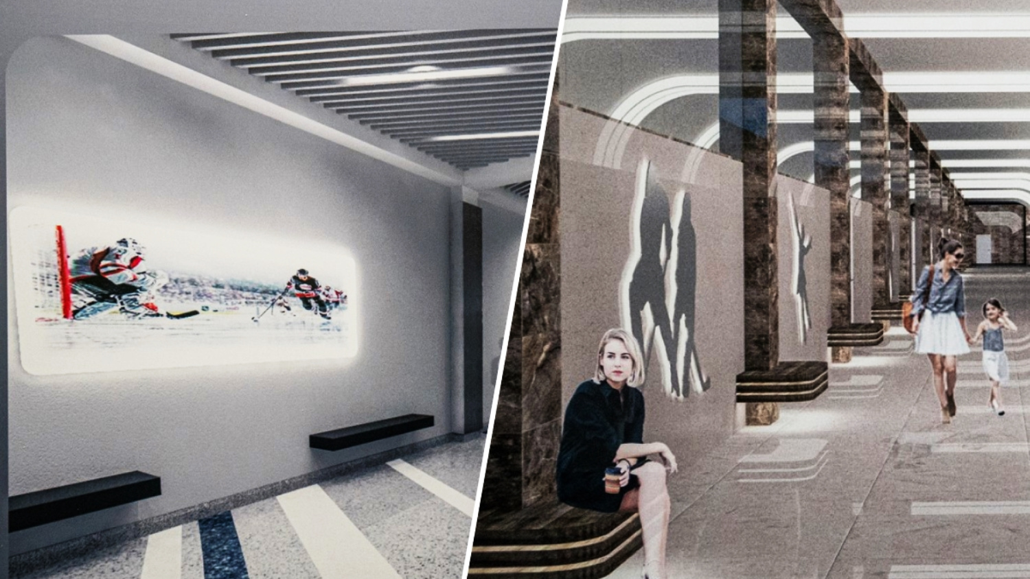 Власти показали 4 возможных эскиза станции метро «Спортивная» — выбираем лучший