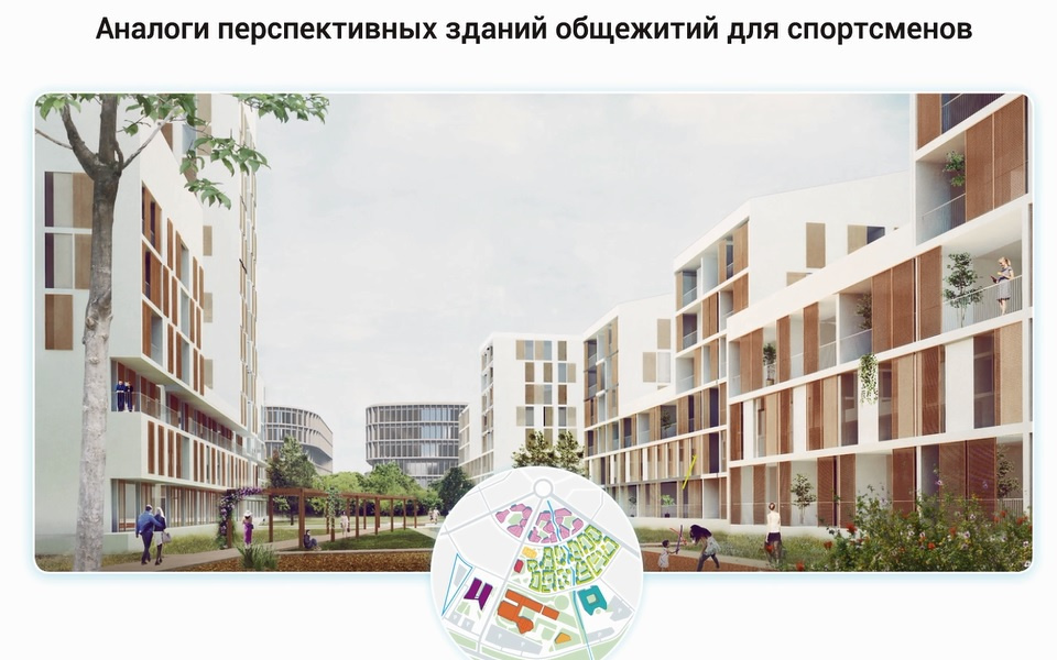 Аналоги зданий общежитий для спортсменов, на которые, вероятно, будут ориентироваться Аналоги зданий общежитий для спортсменов, на которые, вероятно, будут ориентироваться