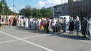 Нагрешили: сотни волгоградцев выстроились на исповедь на площади Павших Борцов