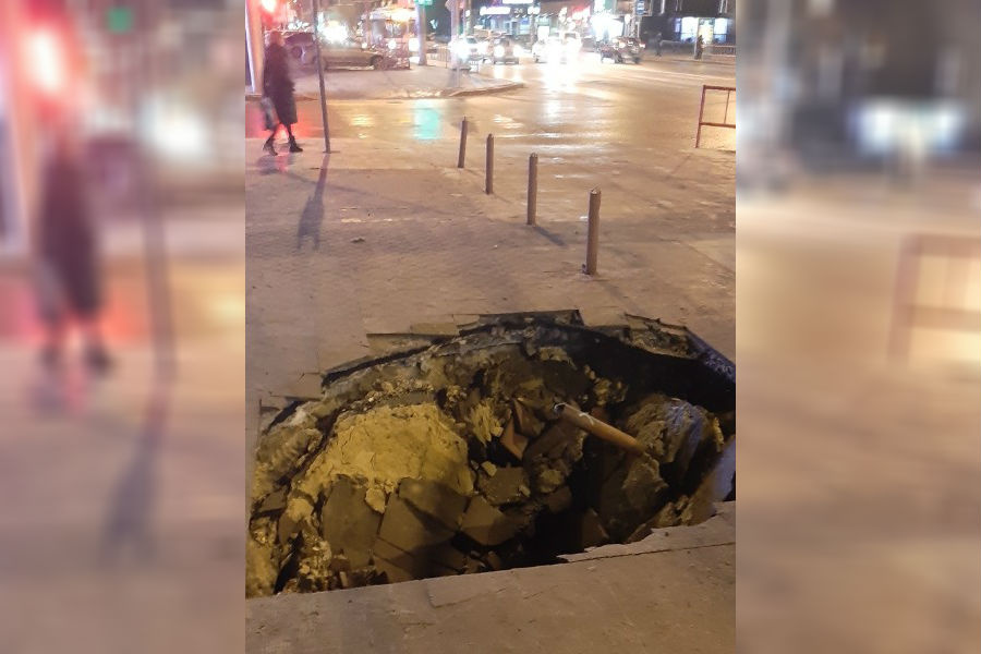 Внимание к провалу привлек припозднившийся волгоградец Внимание к провалу привлек припозднившийся волгоградец