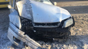 Toyota на Ипподромской влетела в столб: пострадали все