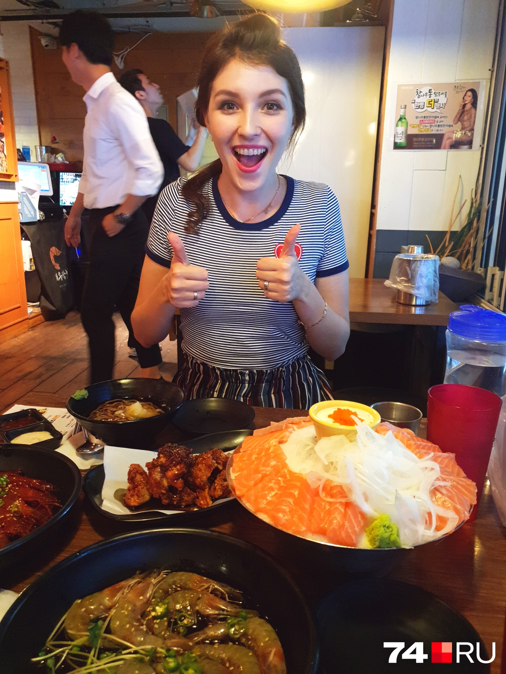 Зоя поддерживает корейский культ еды