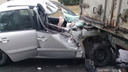 «Я слышал только удар»: в Тольятти Datsun залетел под грузовик