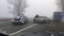 В Ростовской области сотрудники ДПС приехали на место аварии. И сами попали в ДТП