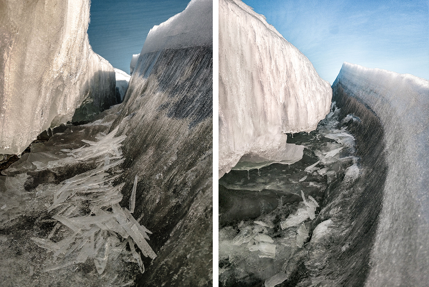 Фотографы рекомендуют снимать лёд в солнечную погоду — посмотрите, как красиво солнце отражается в льдинках