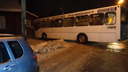 В Ярославской области водитель автобуса, чтобы спасти жизнь собаке, врезался в дом