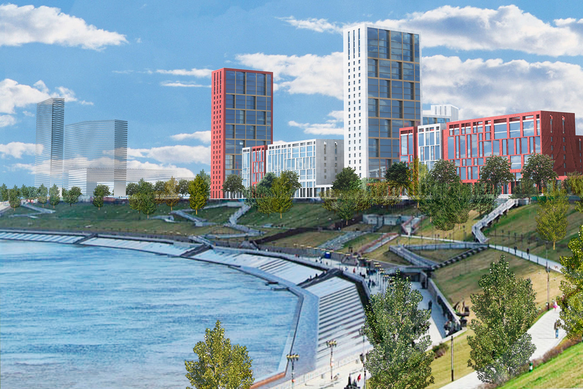 Набережная реки Белая в скором будущем будет весьма урбанистична 
