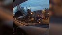 В аварии на Шершнях с участием четырёх машин пострадали двое челябинцев