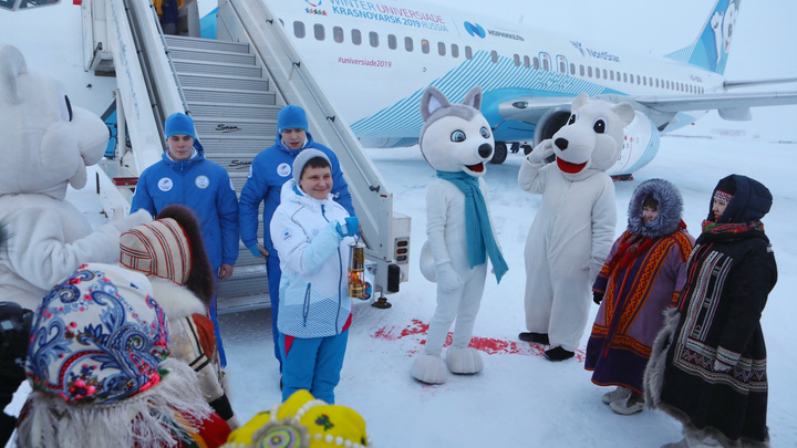 Путь огня Универсиады по Красноярскому краю: смотрим, как это было