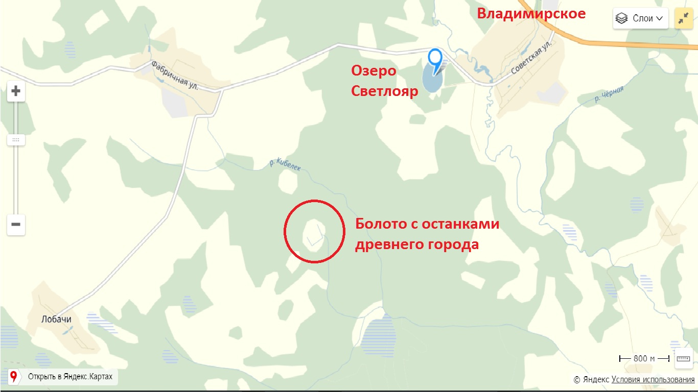 Китеж на карте России